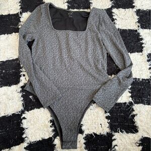 leopard print a.new.day. bodysuit